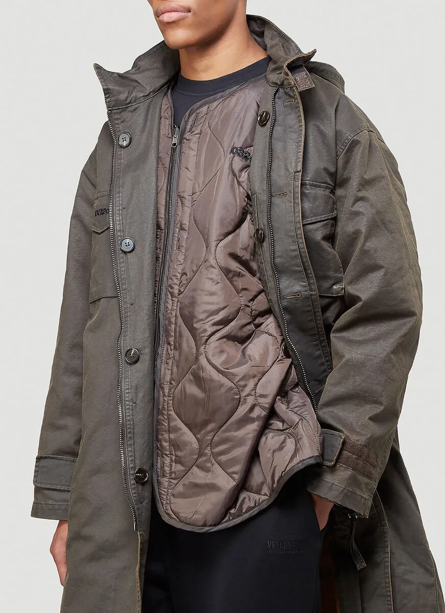 032c Bleached Hooded Parka