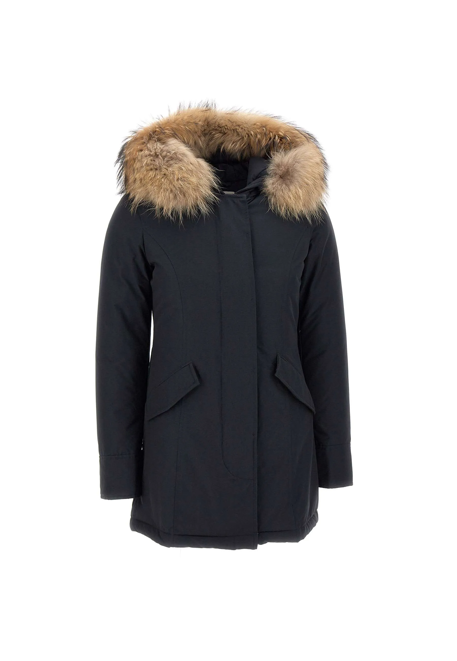 Arctic Raccoon Women's Navy Parka