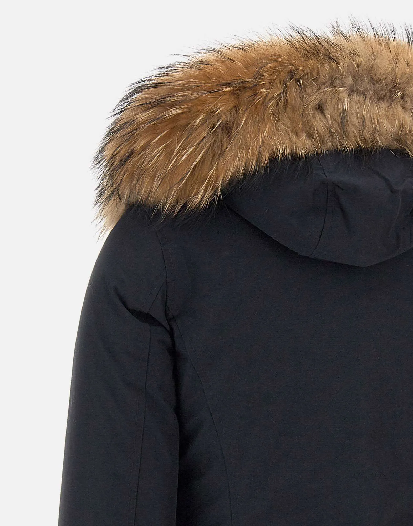 Arctic Raccoon Women's Navy Parka