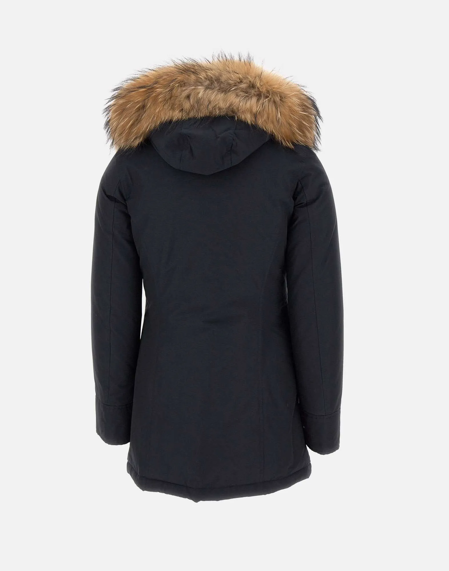 Arctic Raccoon Women's Navy Parka