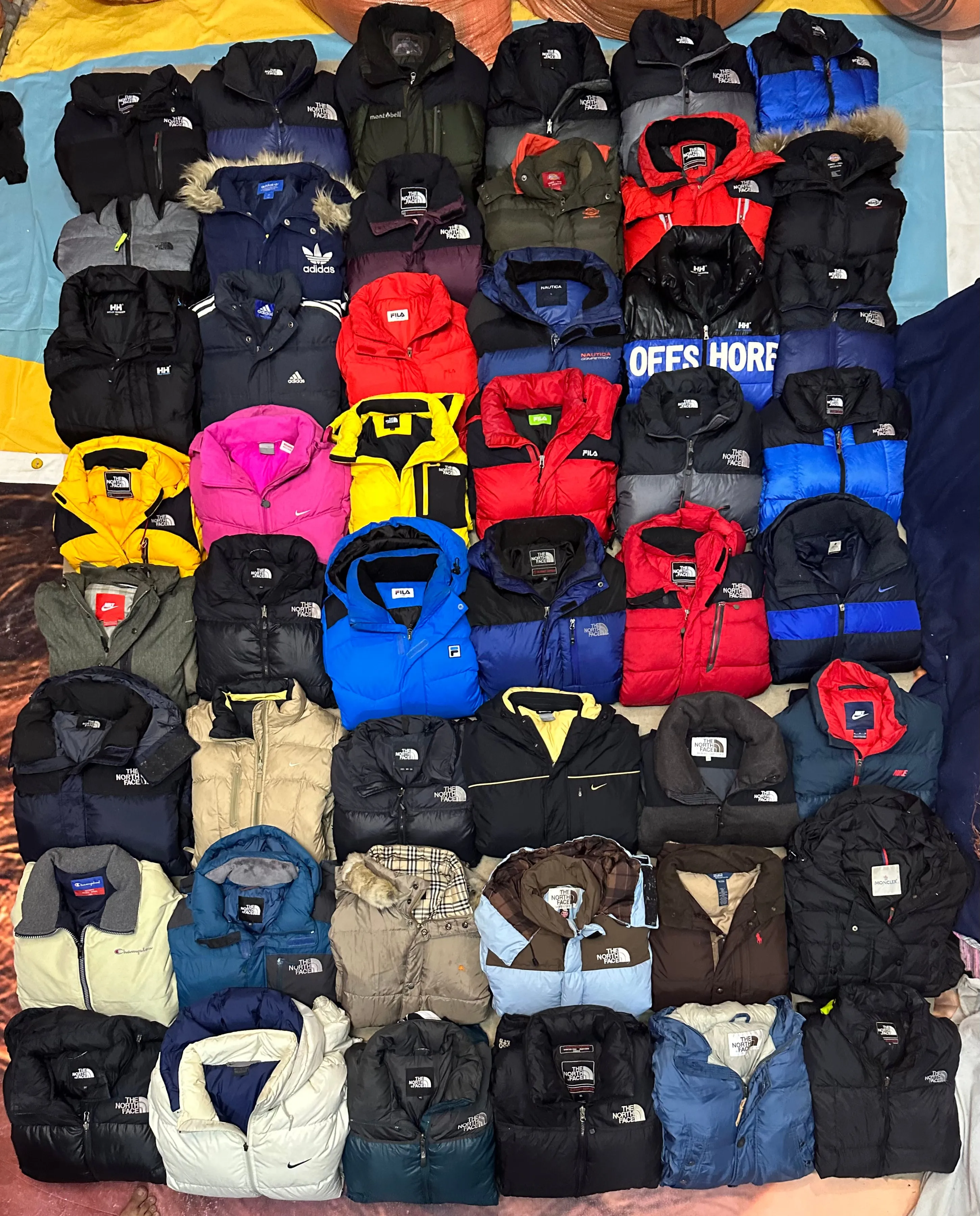 authentic mix puffer jackets 48 pieces