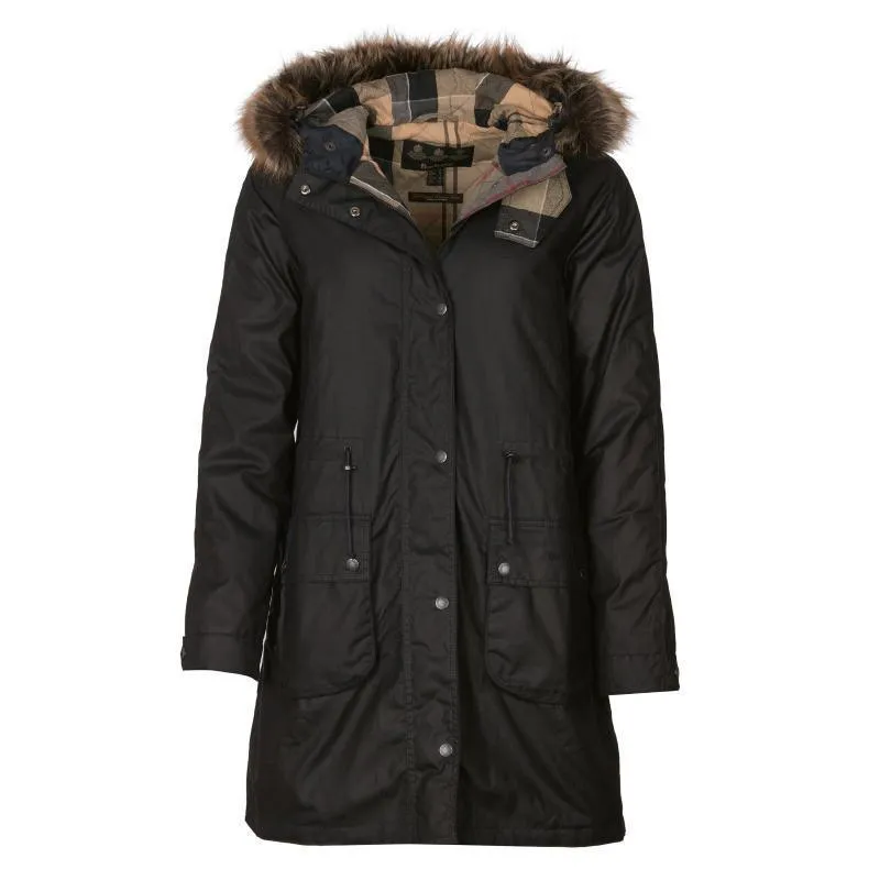 Barbour Mull Ladies Wax Jacket - Navy/Dress