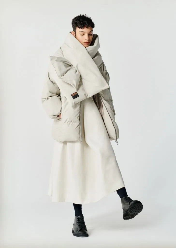 Basel Cotton Blend Coat — Stone