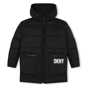 Boys Reversible Black Parka