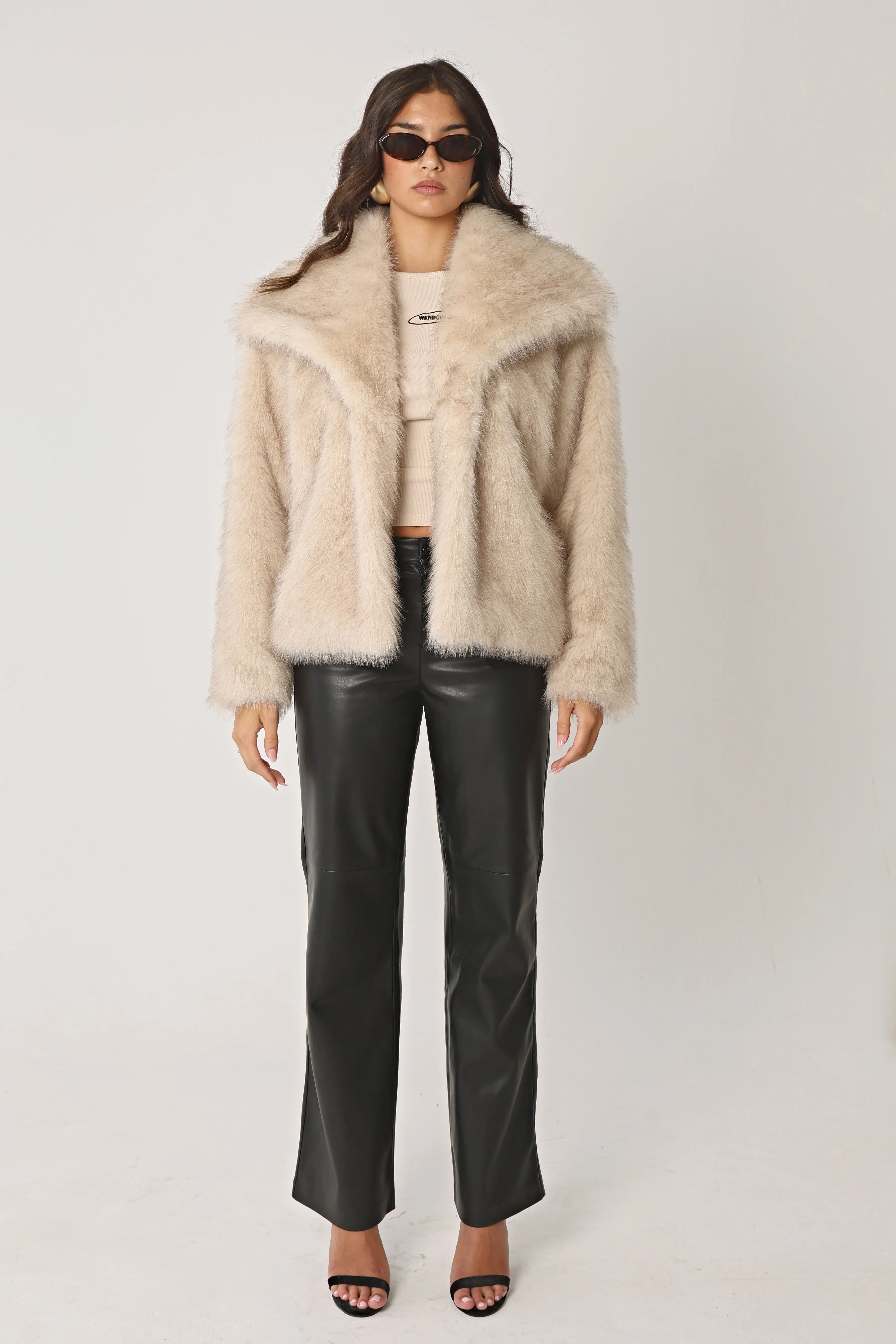 FAUX FUR FUR COAT