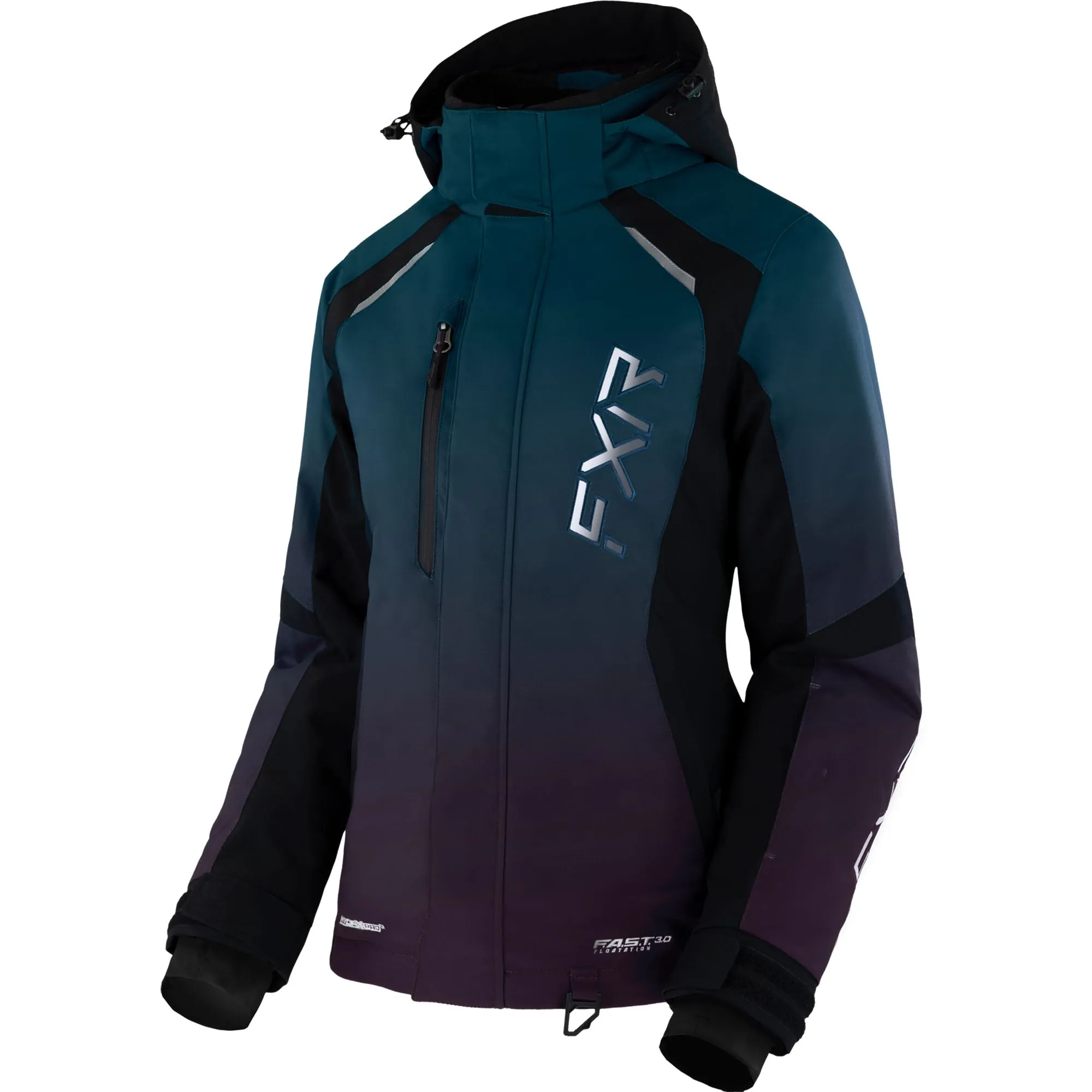 FXR Pulse Snowmobile Jacket Ocean-Plum Fade Blue