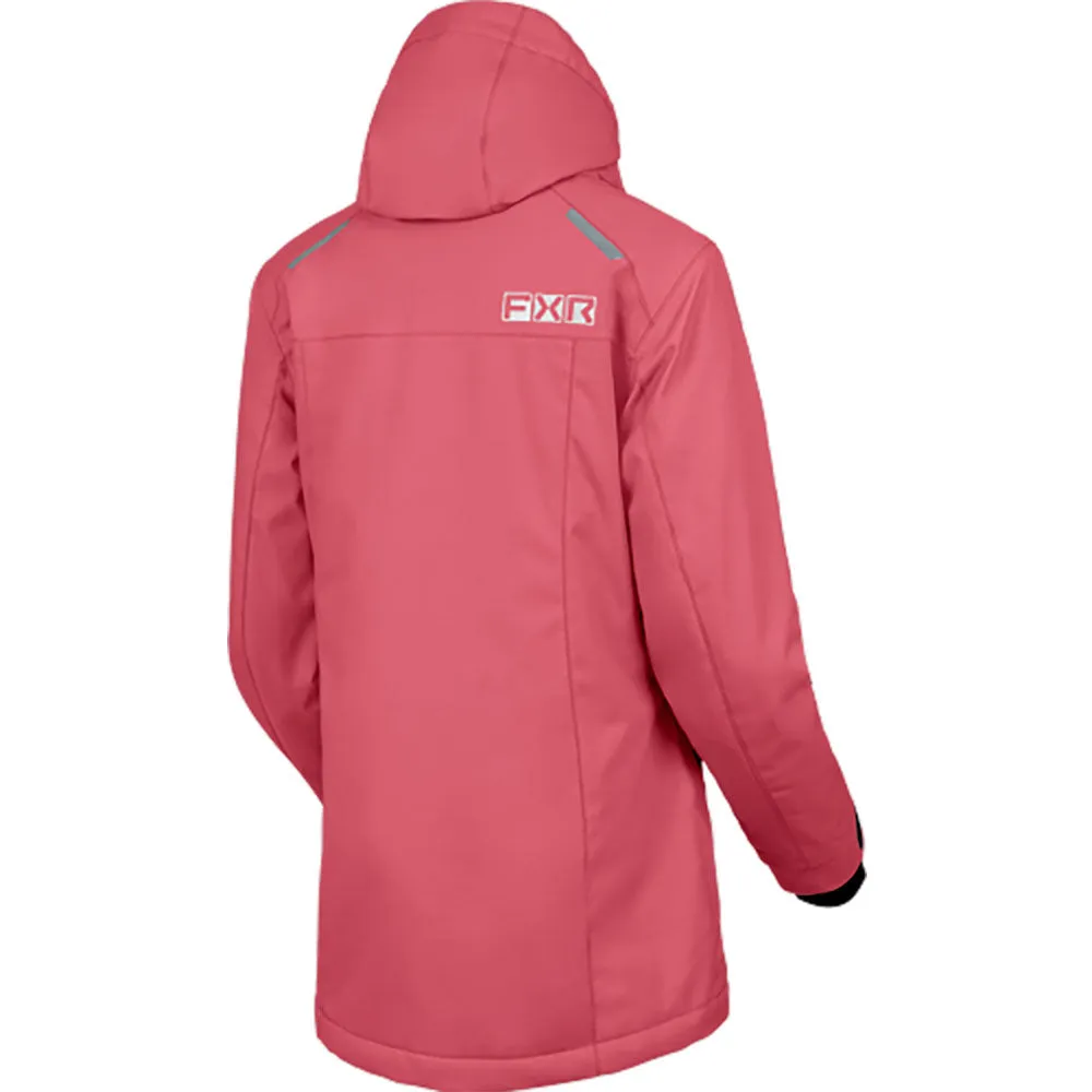 FXR Womens Aerial Snowmobile Jacket Astro Dust/Bone Pink