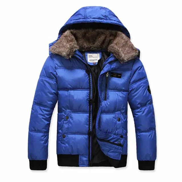 HEE GRAND Thick Warm Winter Coat Hot Fashion Jacket For Men