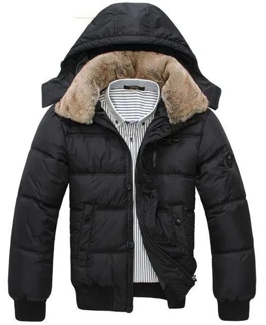 HEE GRAND Thick Warm Winter Coat Hot Fashion Jacket For Men