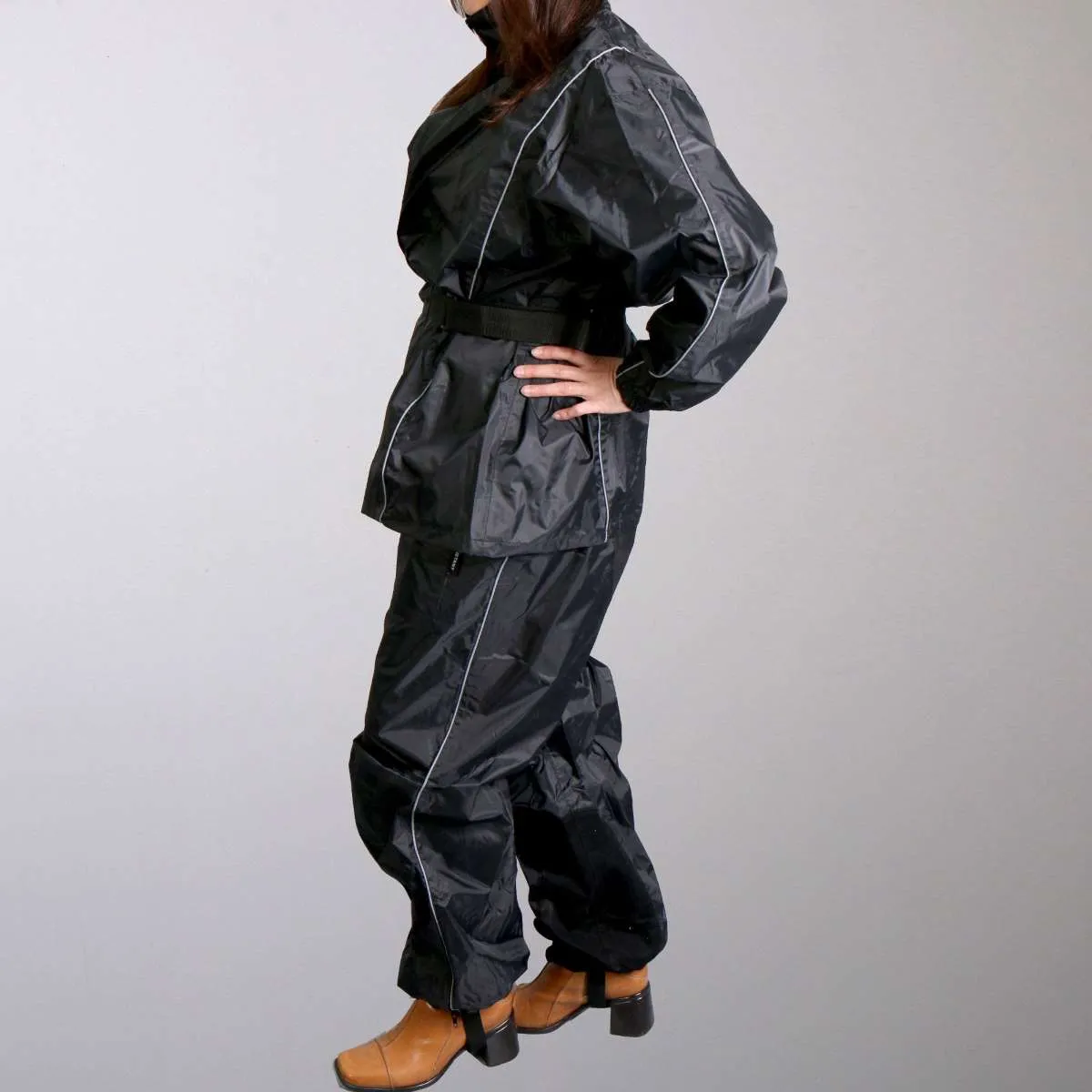 Hot Leathers Nylon Rain Suit w/Tote Men and Women RGM1002