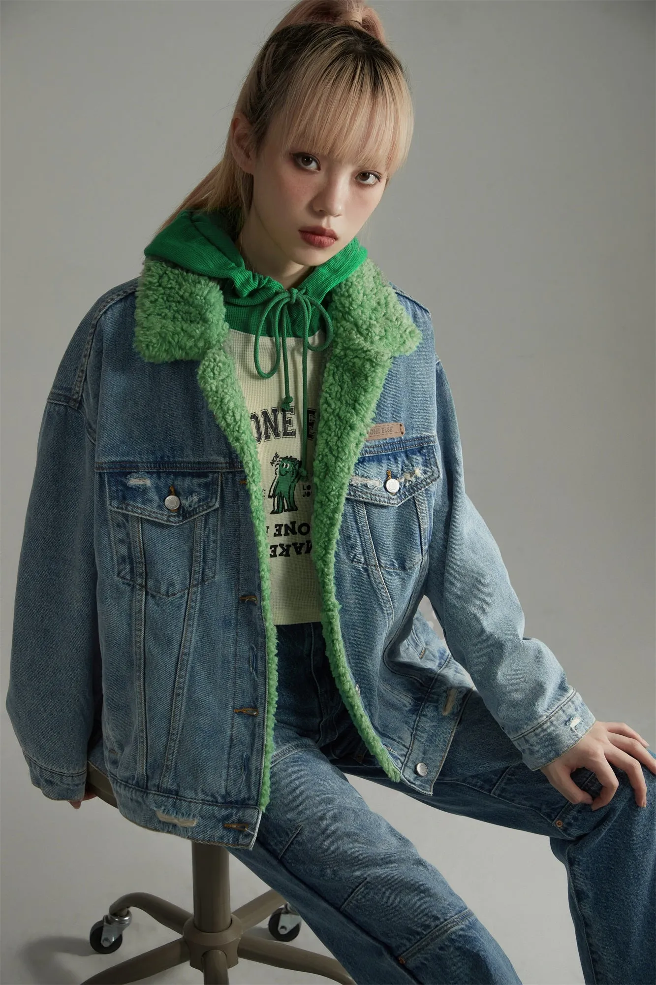 Inner Fleece Denim Jacket