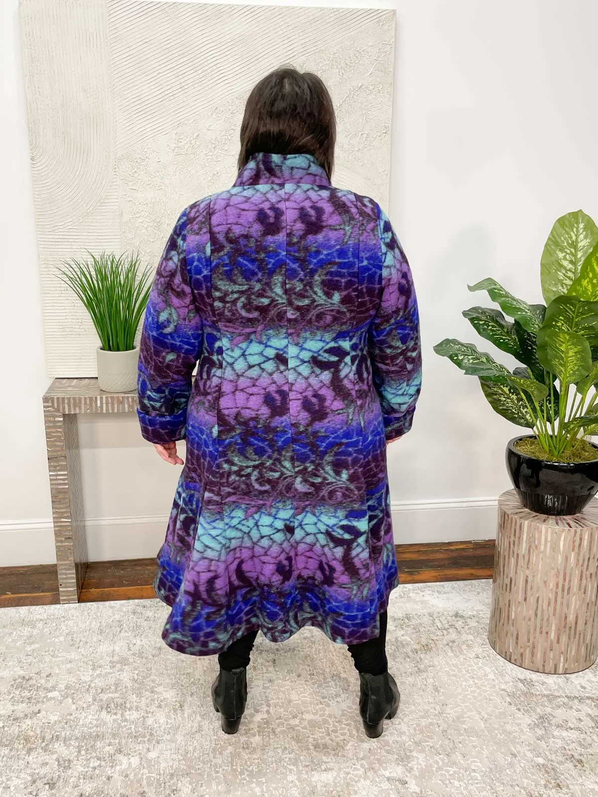 Lavinia Coat, Mosaic Print