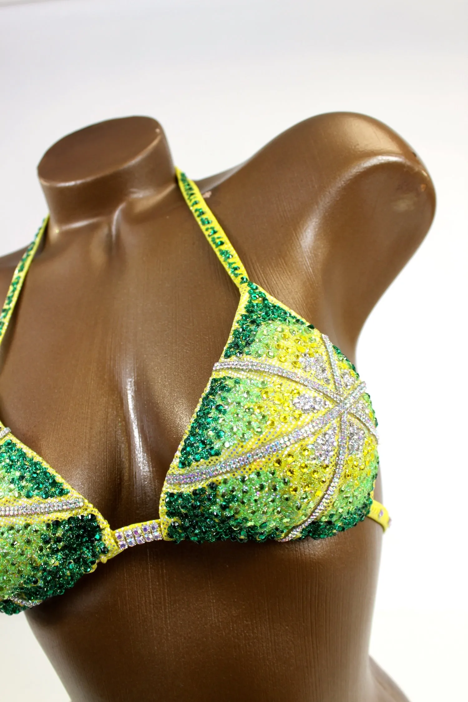 Lemon Lime Crush Figure Competition Suit