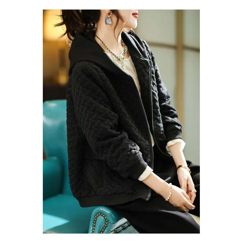 Loose Fit Bubble Hooded Jacket