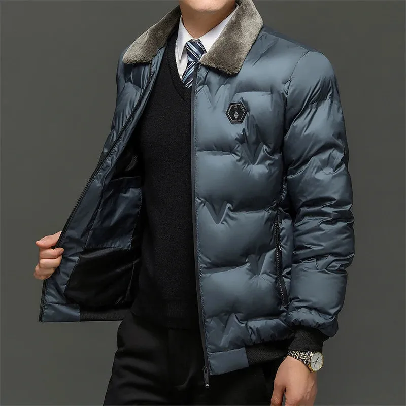 Men Jackets Vintage Warm Parka Men High Quality Winter Jacket Coats Motorcycles Warm Jackets Male Casual Solid Fashion Autumn