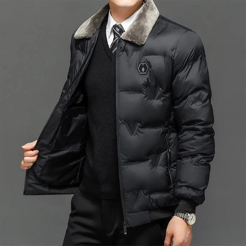 Men Jackets Vintage Warm Parka Men High Quality Winter Jacket Coats Motorcycles Warm Jackets Male Casual Solid Fashion Autumn