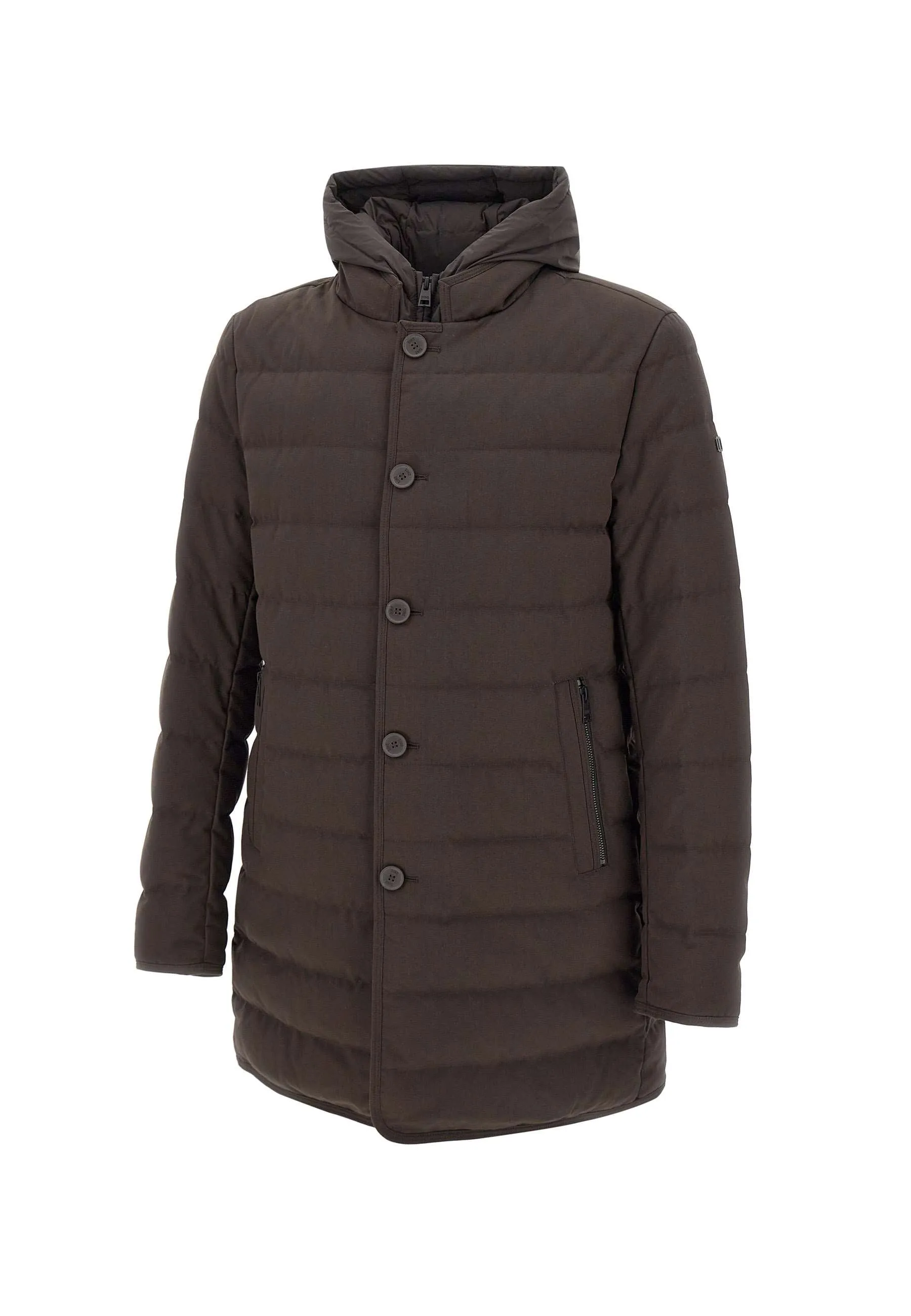 Men's Dark Brown Down Jacket