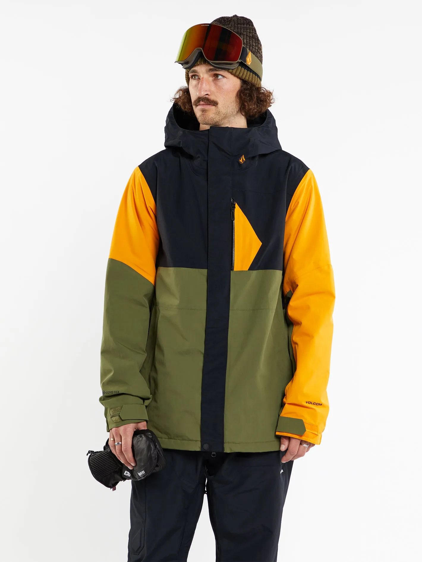 Mens L Insulated Gore-Tex Jacket - Gold