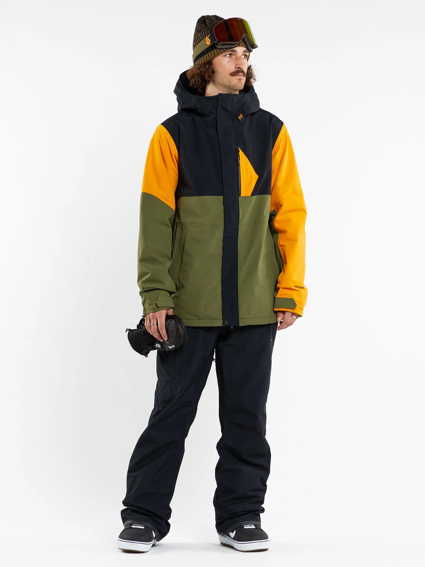 Mens L Insulated Gore-Tex Jacket - Gold