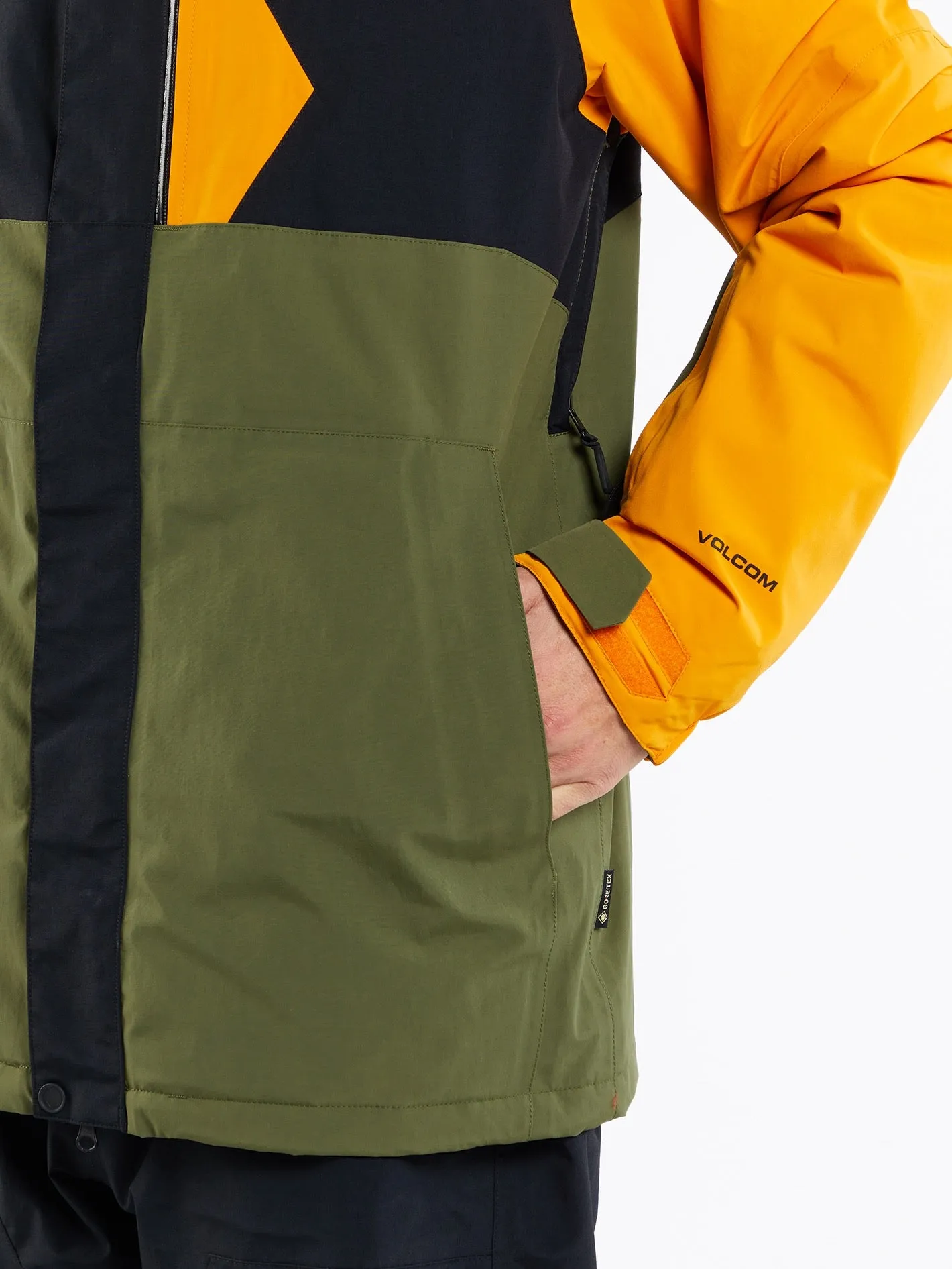 Mens L Insulated Gore-Tex Jacket - Gold