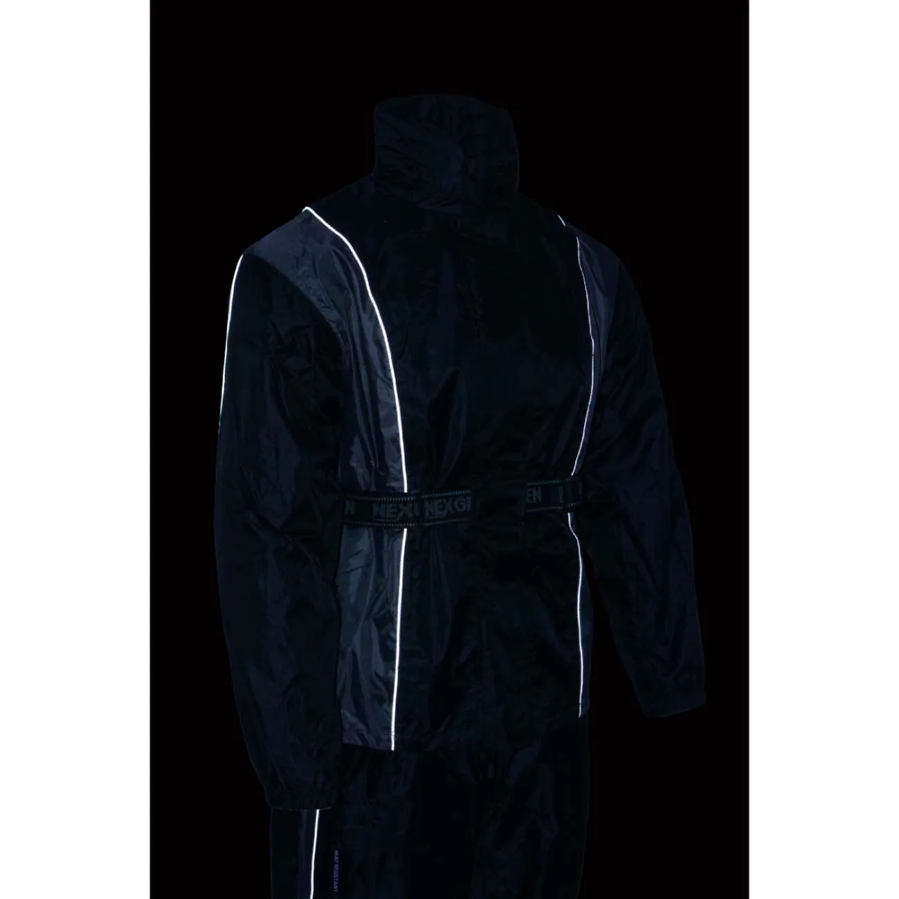 Milwaukee Leather SH2225L Women's Black and Grey Waterproof Rain Suit with Reflective Piping