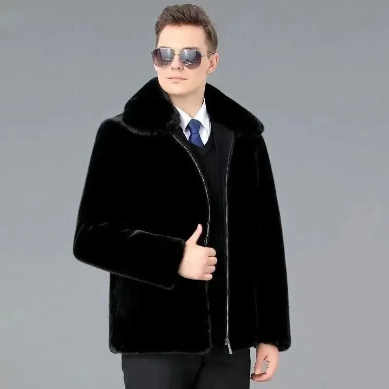 Mink Fur Faux Fur Coat