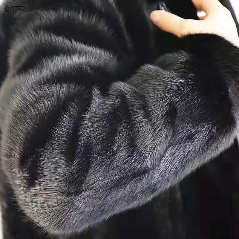 Mink Fur Faux Fur Coat