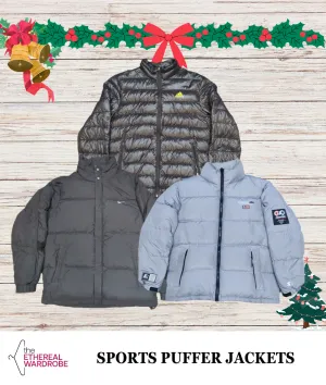 Nike, Adidas, Starter, Reebok, Puma, Fila, Champion & Kappa Puffer Jackets