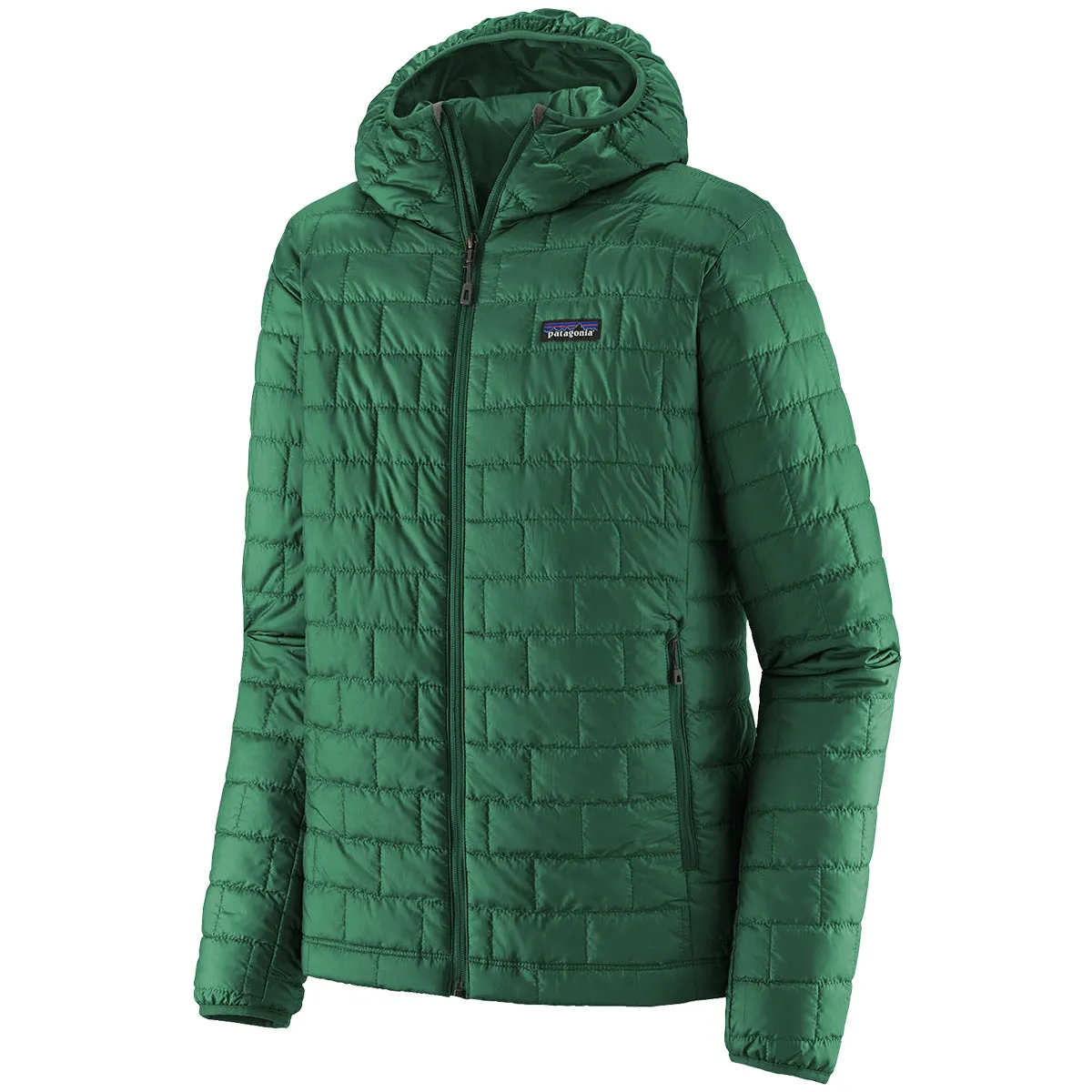 Patagonia Nano Puff Hooded Zip Jacket - Conifer Green