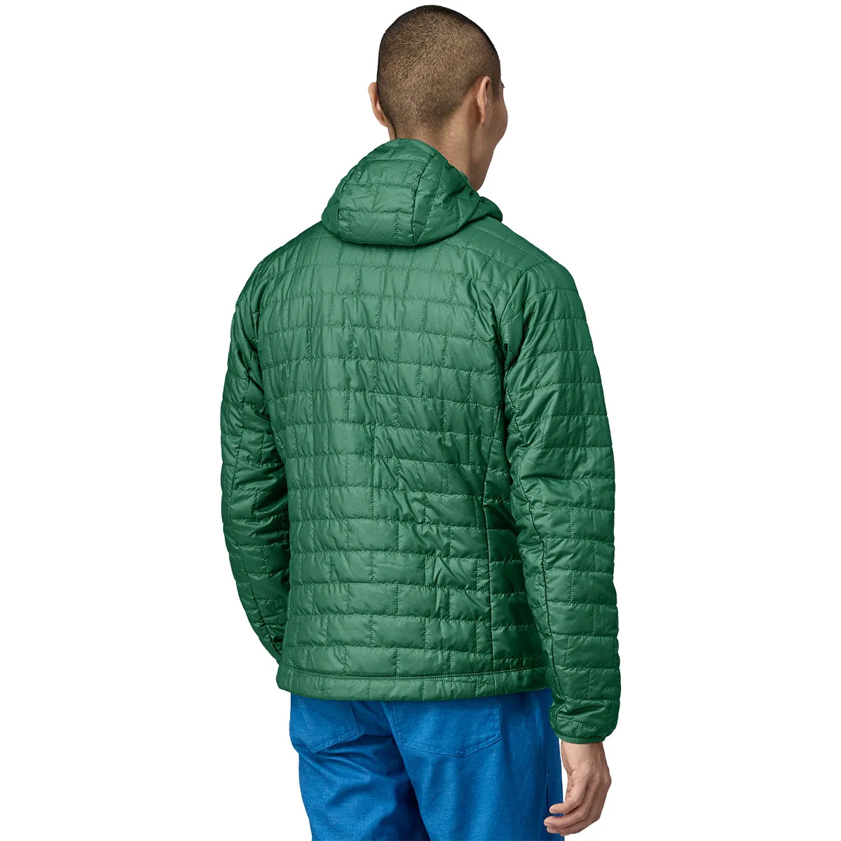 Patagonia Nano Puff Hooded Zip Jacket - Conifer Green