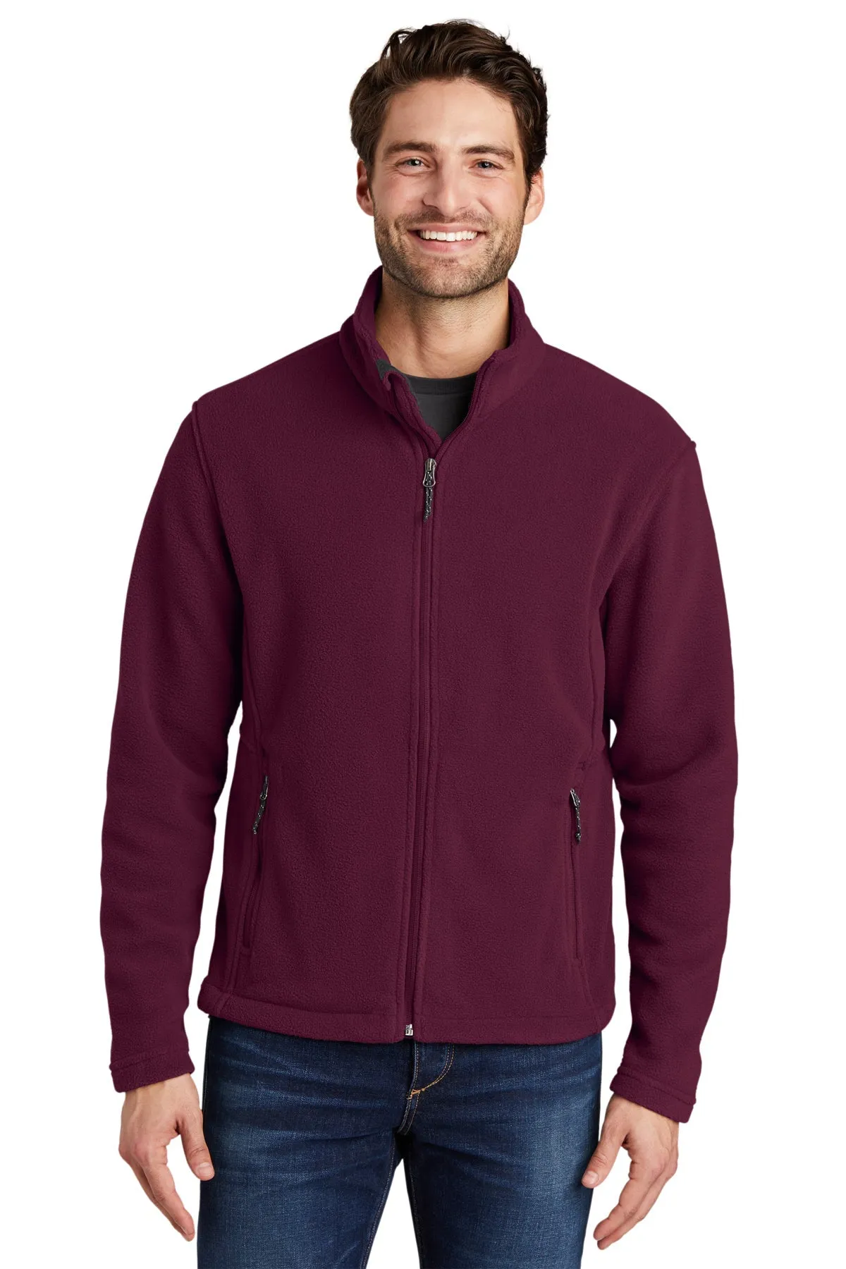 Port Authority Value Fleece Customized Jackets, Maroon