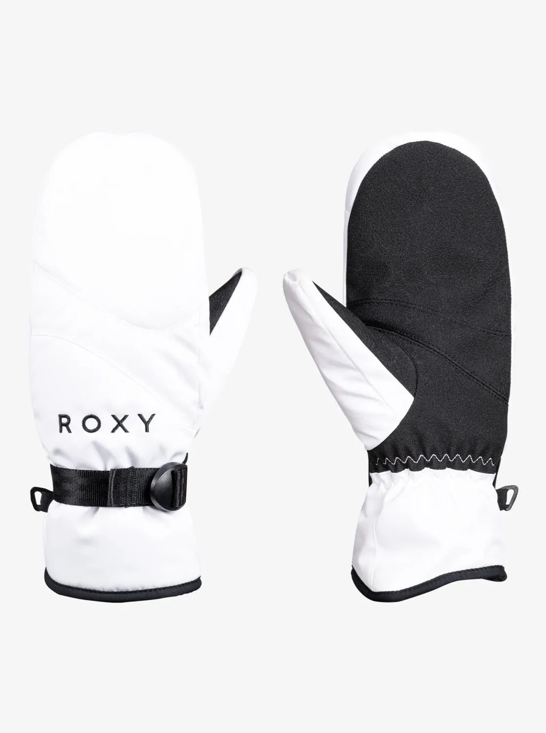 Roxy Jetty Solid Snowboard/Ski Mittens - Bright White