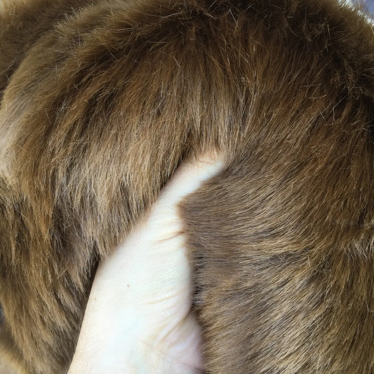 SALE - Woodlands Brown Faux Fur - odd sizes