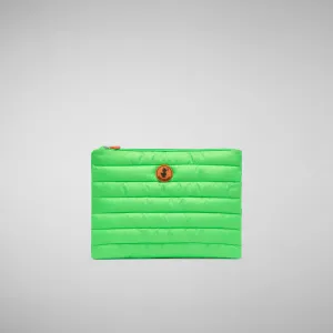 Unisex Solane Pouch in Fluo Green