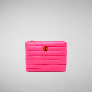 Unisex Solane Pouch in Fluo Pink