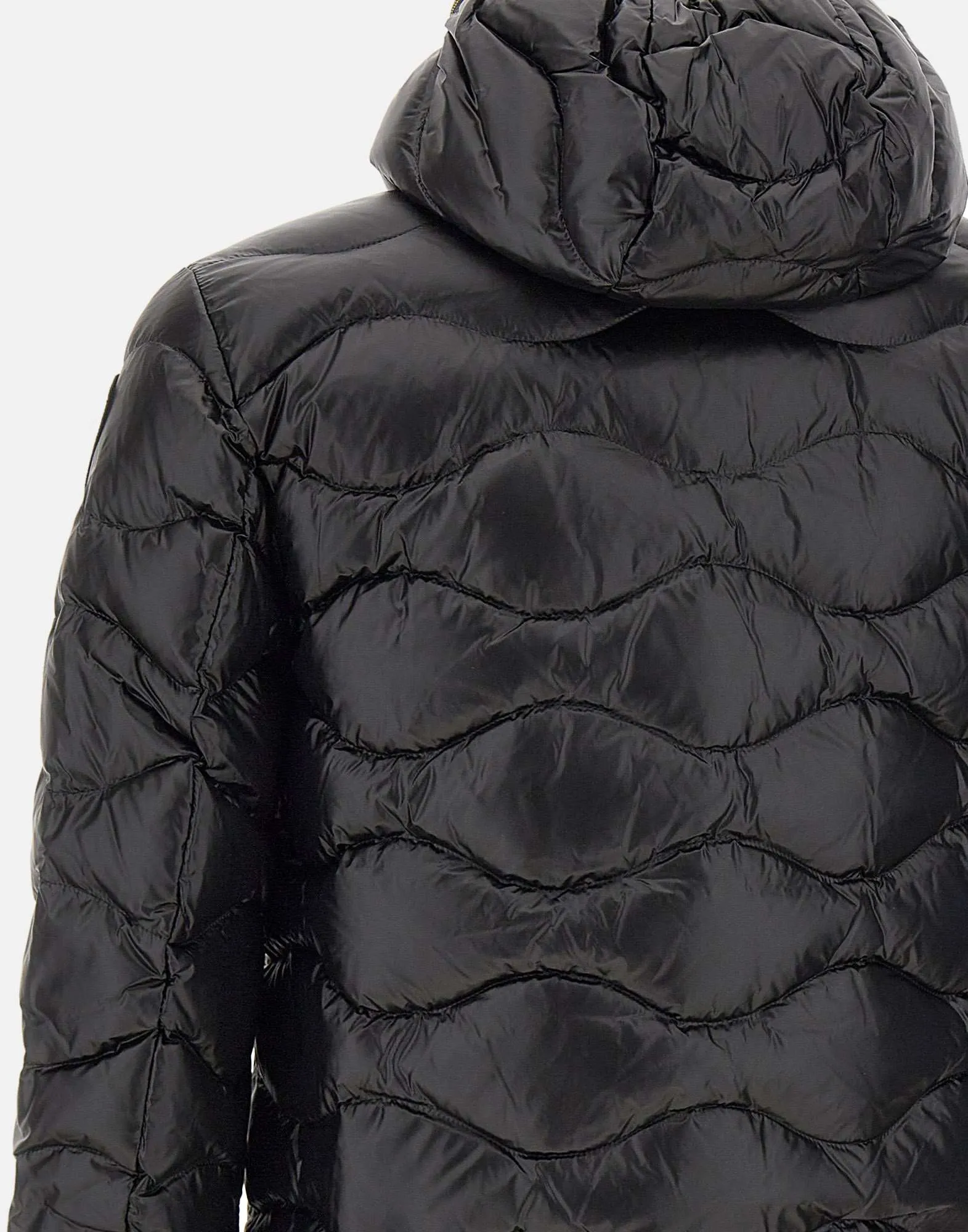 Wave Men's Down Jacket in Black