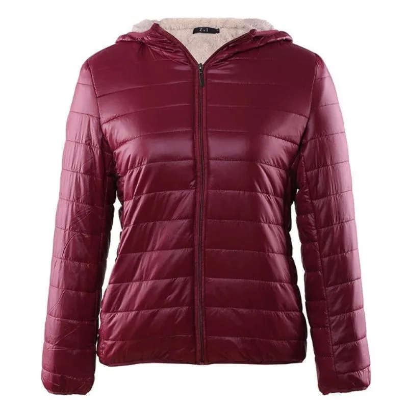 Women Zipper Fleece Basic Jackets Coat