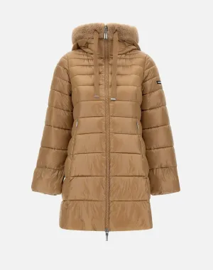 Yvette Women's Down Jacket in Brown